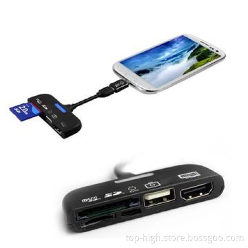 High quality 5-in-1 OTG Card Reader for Samsung S3